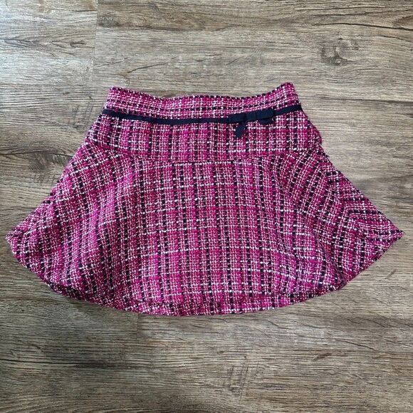 Janie and Jack Girls Size 12-18 Months Pink Tweed Boucle Skirt - Picture 1 of 3